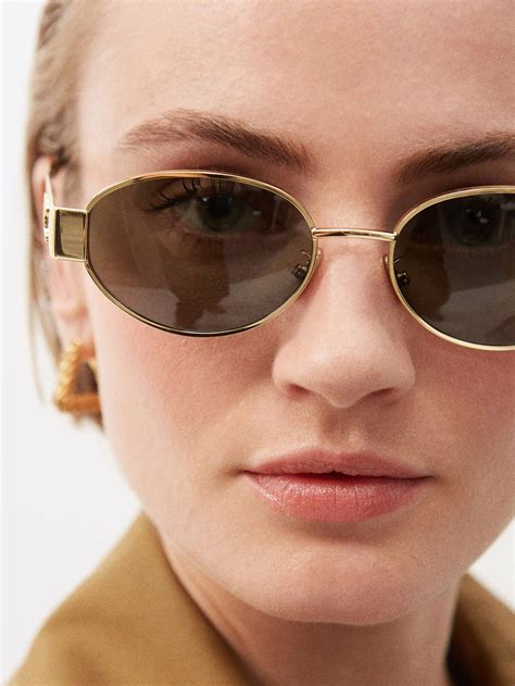 triomphe celine sunglasses dupe|celine sunglasses triomphe gold.